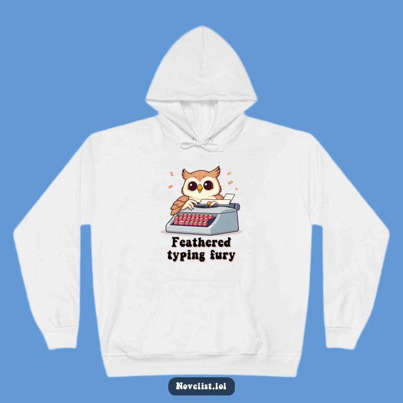 Funny Wise Owl Writer Hoodie - Cozy Up with Your Story!