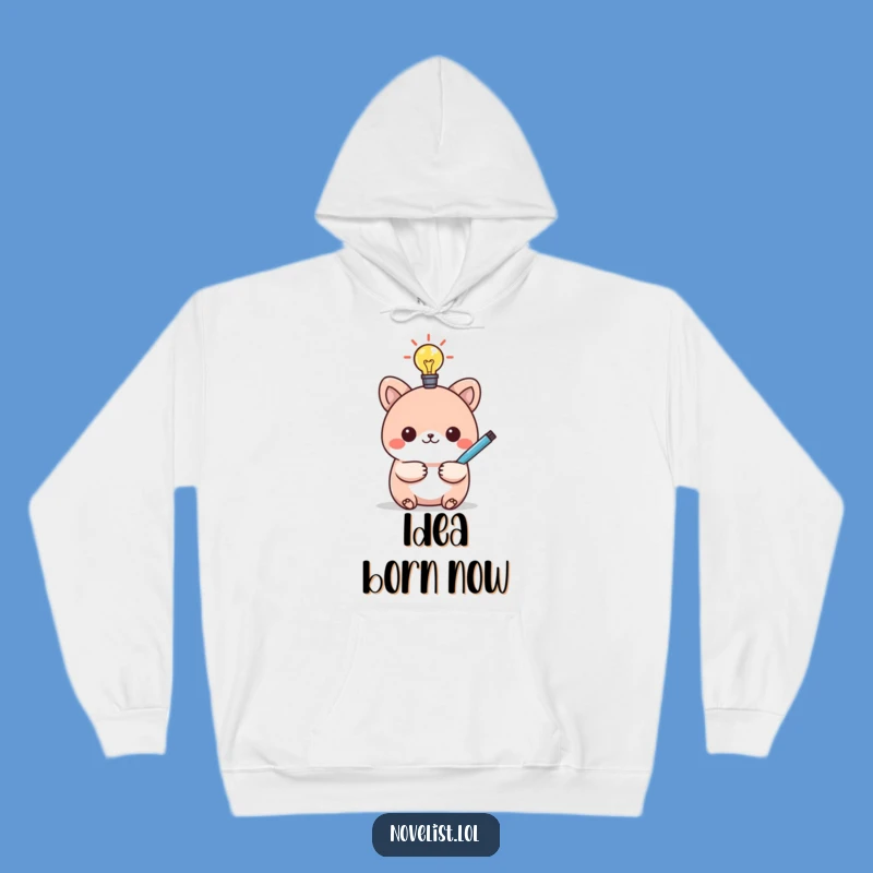 Cozy Funny Idea Kawaii Animal Hoodie - Warm Gift for Innovators