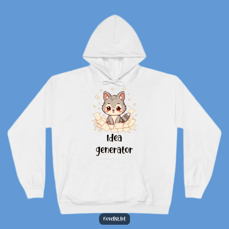 Funny Work-From-Home Hoodie: Cozy & Humorous Inspired Animal Artist Gift