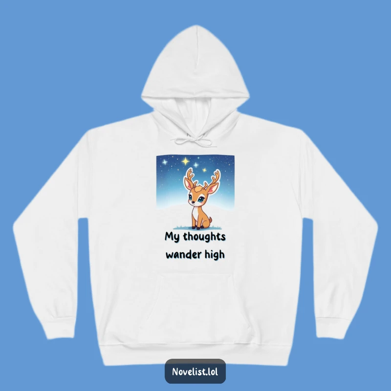 Funny Cosmic Deer Hoodie: Starry Sky Inspiration Character Funny Gift