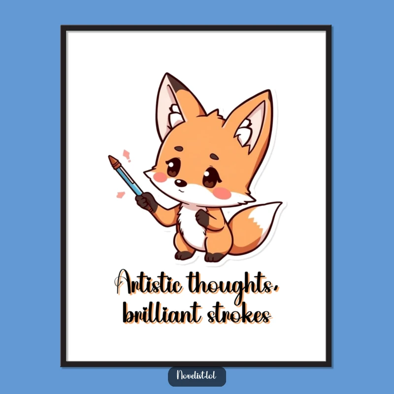 Free Printable Fox Wall Art: Humorous Downloadable Decor for Aspiring Geniuses