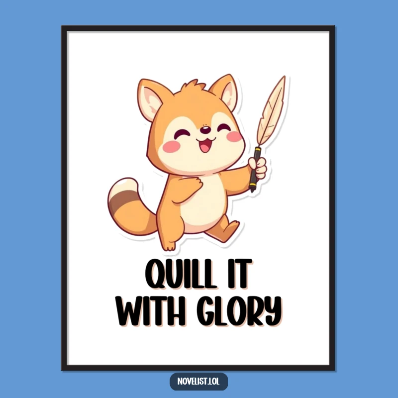 Free Printable Quill Art - Funny Downloadable Poster for Creative Minds