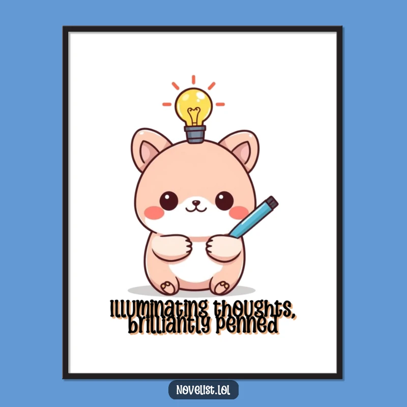 Free Printable Wall Art: Funny Bright Idea Animal for Inspiring DIY Decor!