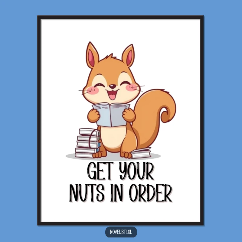 Free Printable Wall Art: Organized Critter, Humorous Decor Downloadable