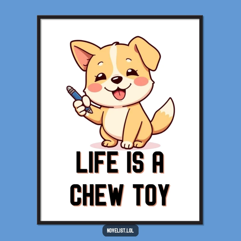 Free Printable Dog Wall Art - Playful Pup Gesturing, Funny Downloadable Decor