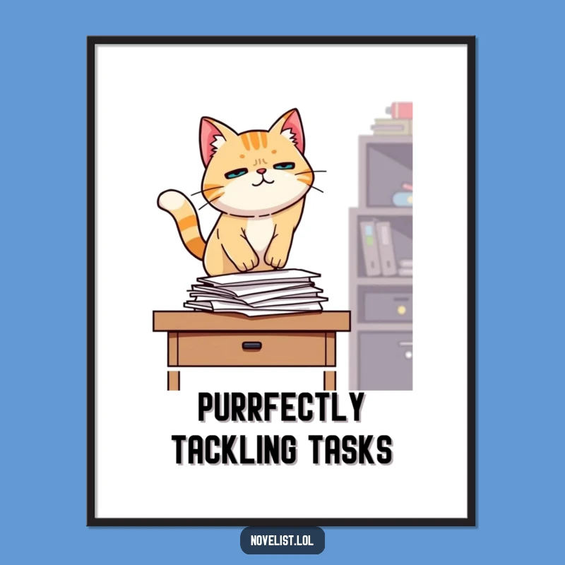 Free Printable Cat Wall Art: Determined Downloadable Decor for Motivated Spaces