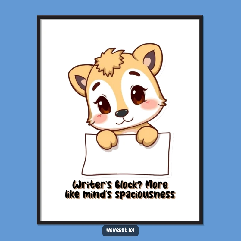 Free Printable Wall Art: Curious Animal Blank Page Humor for Your Home Decor