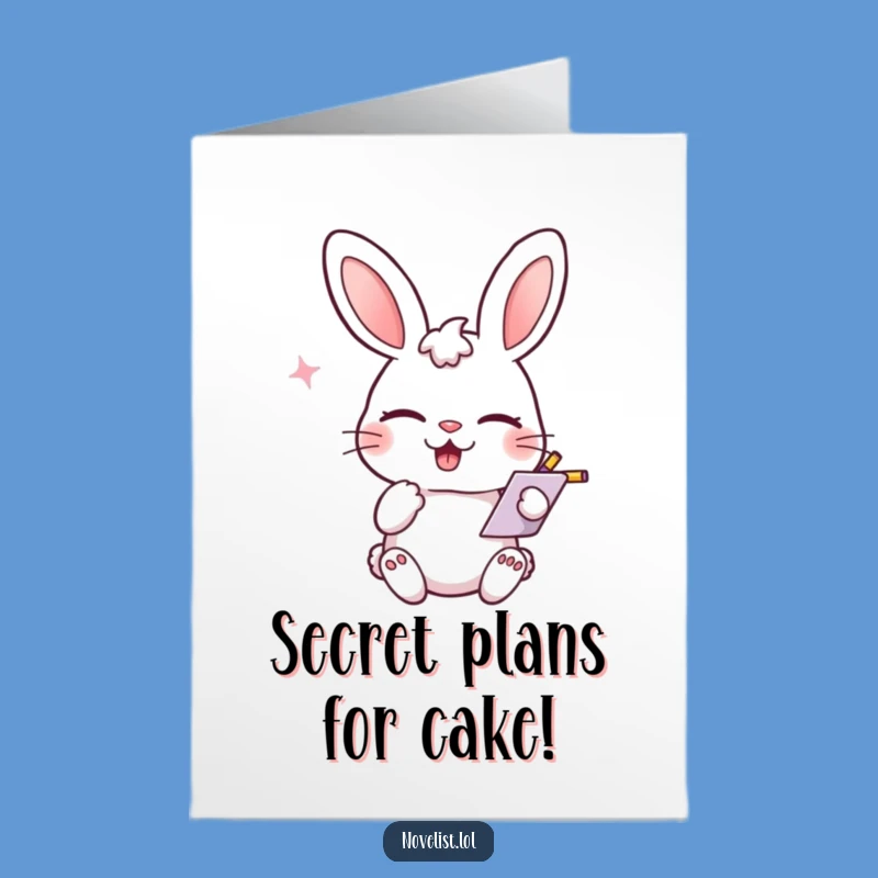 Free Printable Rabbit Birthday Card: Playful, Funny Downloadable Gift for Mischief Makers