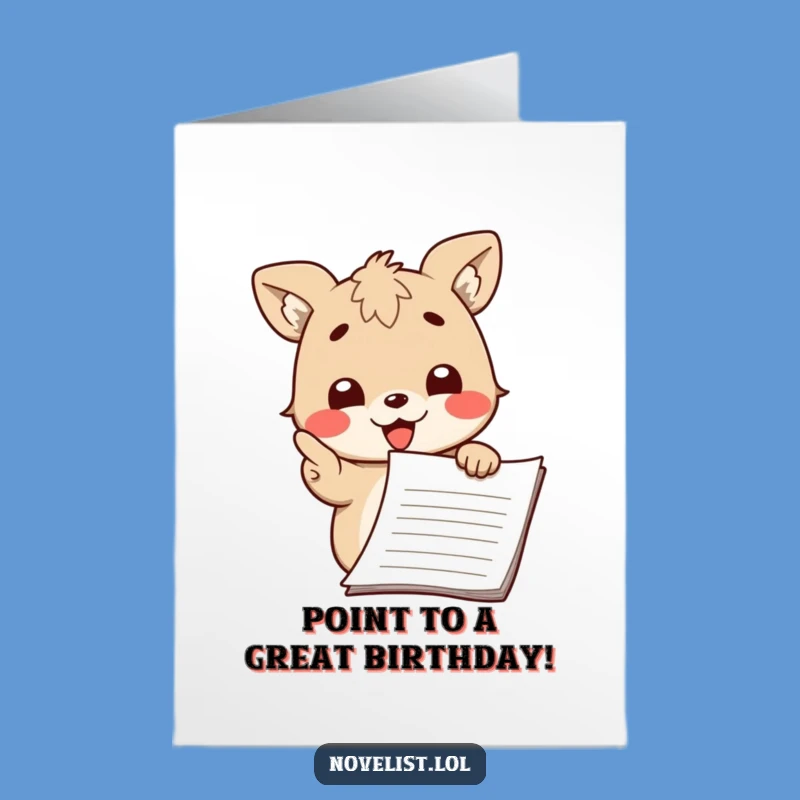 Free Printable Author Birthday Card - Funny Downloadable Gift for Book Lovers