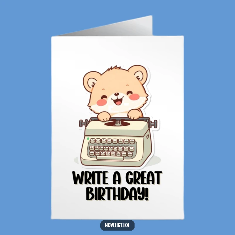 Free Printable Storyteller Birthday Card - Funny Downloadable Gift for Writers