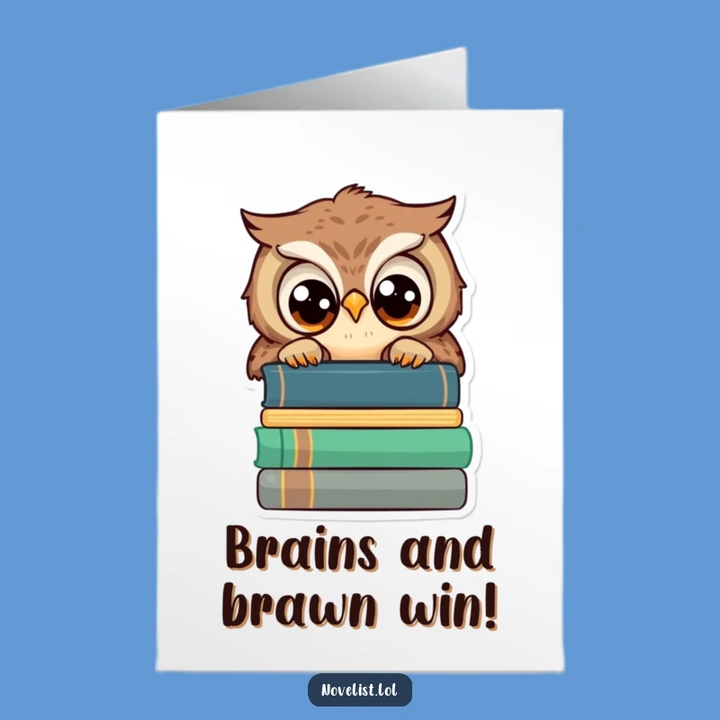 Free Printable Owl Congrats Card: Intelligent Humor for Achievements