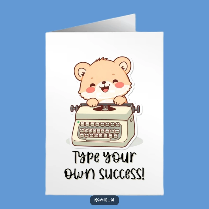 Free Printable Writer's Block Card - Funny Downloadable Greeting for Achievements