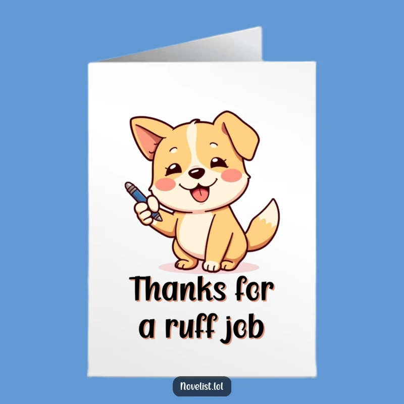 Free Printable Dog Thank You Card - Grateful Pup, Funny Downloadable Gesture