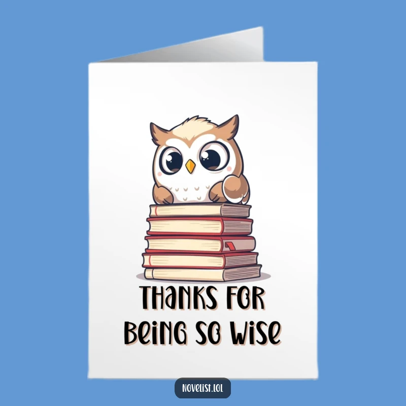 Free Printable Thank You Owl Card - Express Gratitude with a Funny Downloadable
