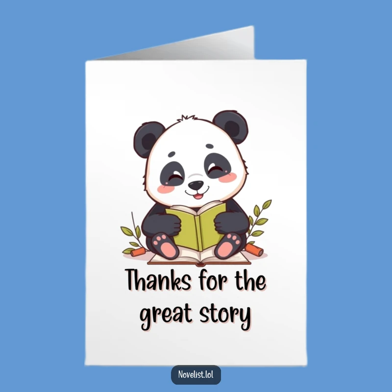 Free Printable Thank You Card: Panda Writer's Gratitude, Perfect Downloadable Gift