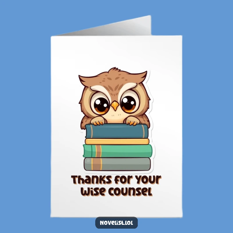 Free Printable Owl Thank You Card: Grateful Downloadable for Wise Words