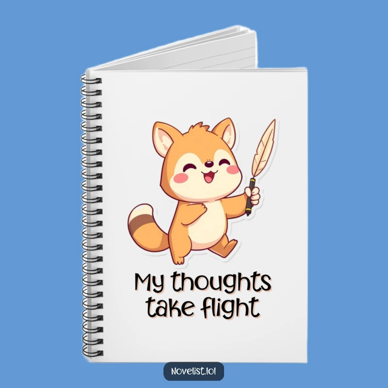 Funny Author's Notebook: Dramatic animal with quill, perfect for epic stories gift.