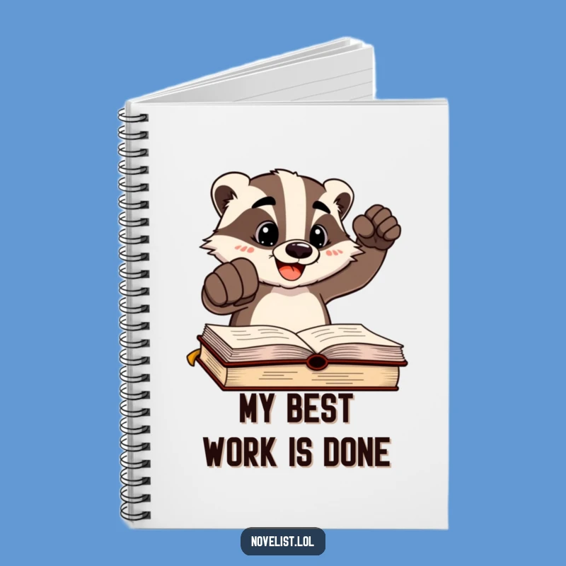 Funny Badger Author Notebook: Document Your Triumphs with Humor