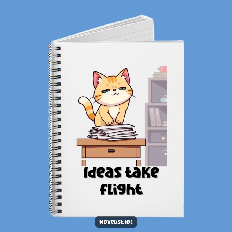 Funny Cat Chaos Notebook: Jot Down Plans with Feline Determination