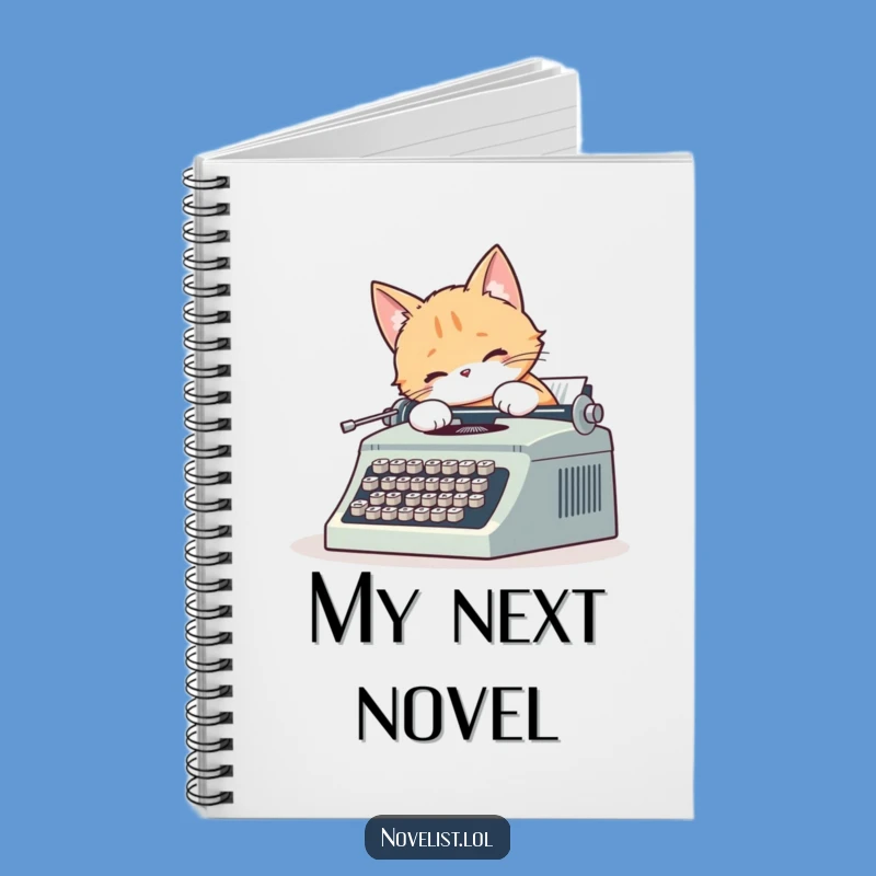 Funny Cat Typewriter Notebook: Cute Cat's Writing Journal Gift