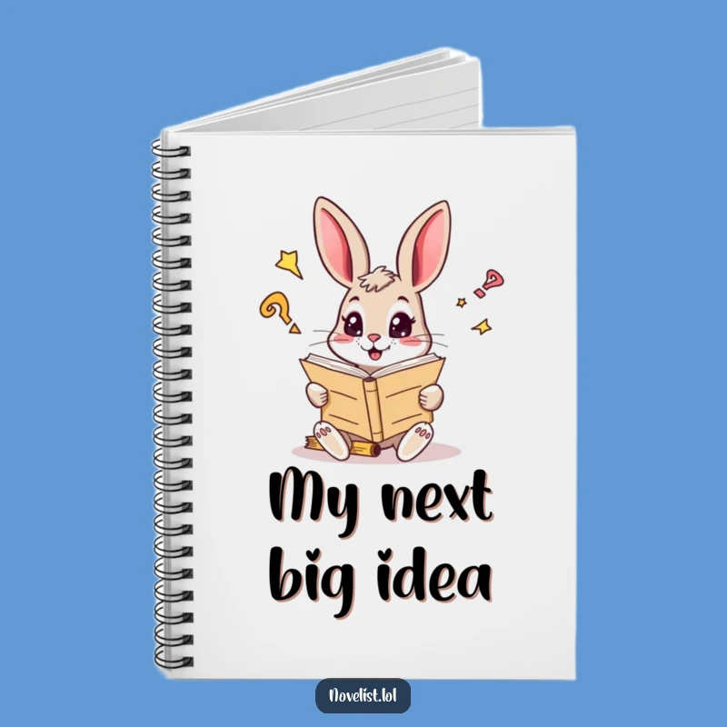 Funny Curious Rabbit Reader Notebook - Record Your Brilliant Ideas!