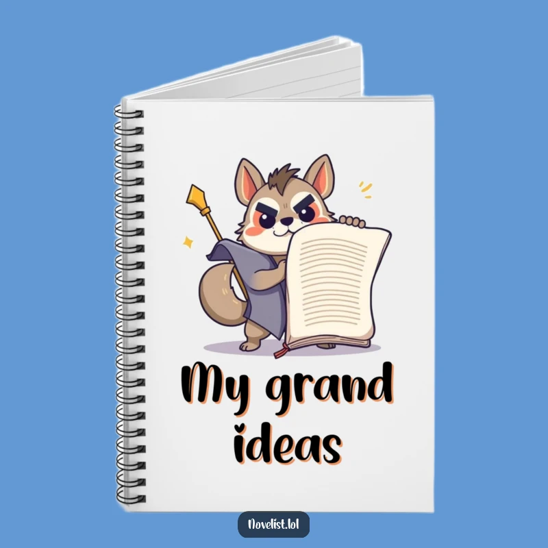 Funny Determined Animal Writer Notebook: Conquer Your Manuscript!