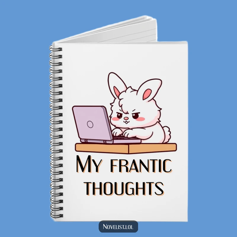 Funny Determined Notebook - Bunny Journal, Creative Funny Gift