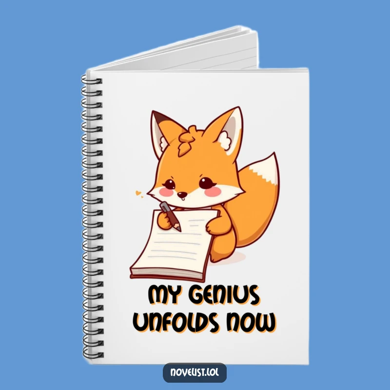 Funny Fox Scribbling Notebook: Capture Ideas with Enthusiastic Flair
