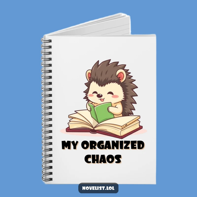 Funny Hedgehog Organizer Notebook: Character's Precise Ideas Journal Gift