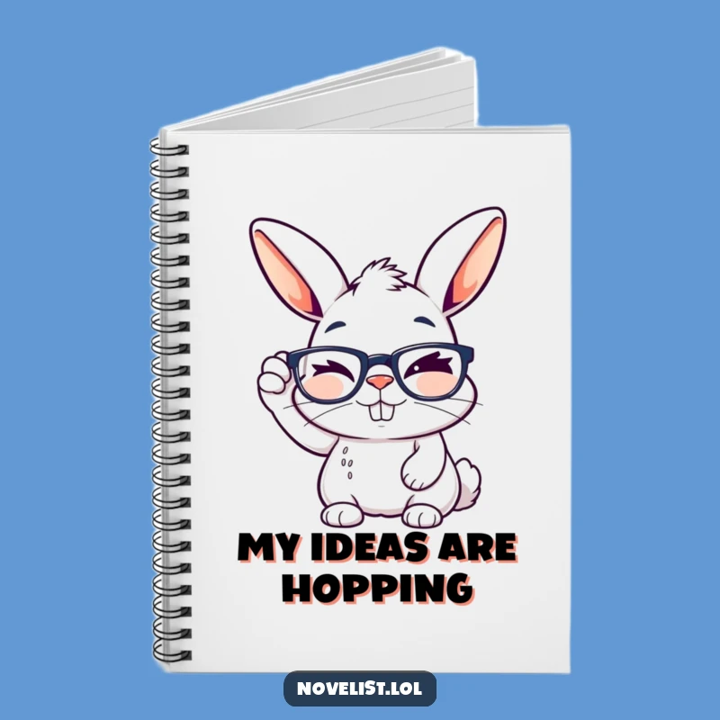 Funny Rabbit Glasses Notebook: Jot Down Smart Ideas!