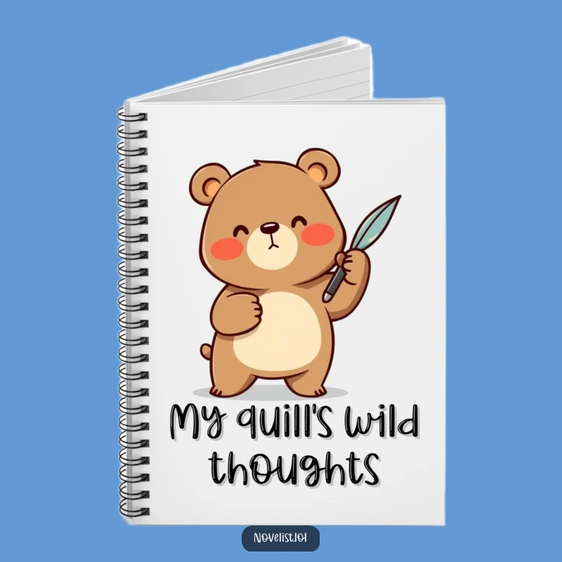 Funny Scribe Notebook: Cheerful Bear Character - Hilarious Journal for Your Ideas