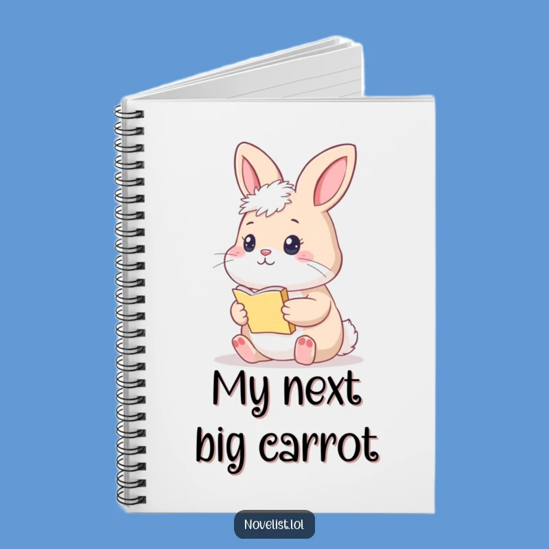Funny Thoughtful Bunny Manuscript Notebook: Capture Your Literary Musings