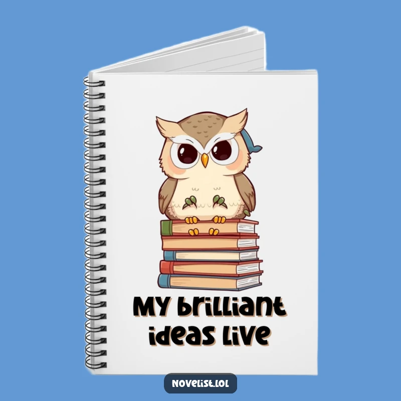 Funny Wise Owl Notebook: Jot Down Ideas with Scholarly Humor
