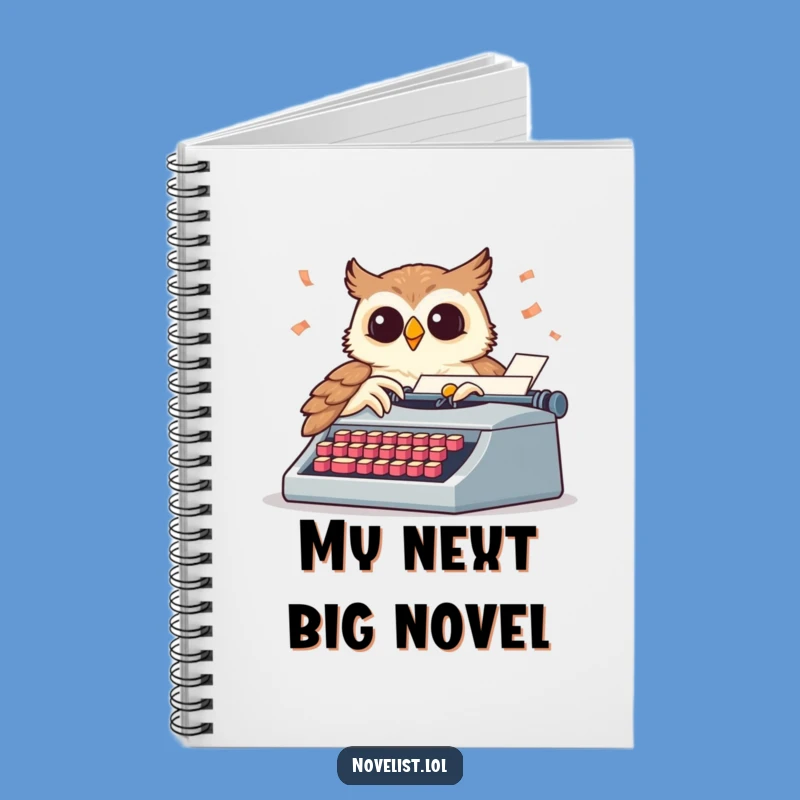 Funny Wise Owl Writer Notebook - Jot Down Your Brilliant Ideas!