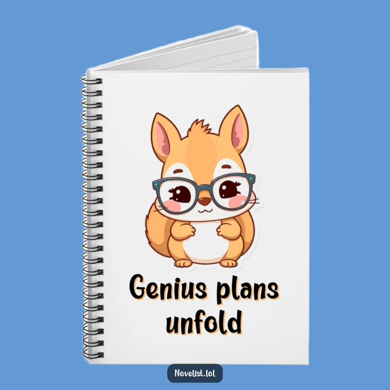 Funny Kawaii Squirrel Scholar Notebook: Inspired Reader's Ideas Journal Gift