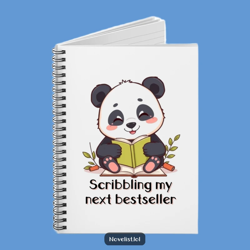 Funny Panda Story Journal Notebook: Capture Your Ideas Hilariously