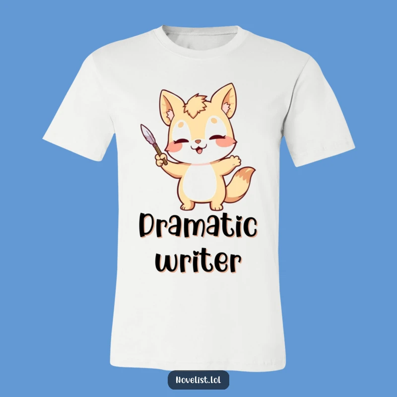 Funny Quill Pen T-Shirt: Wear Your Dramatic Writing Passion