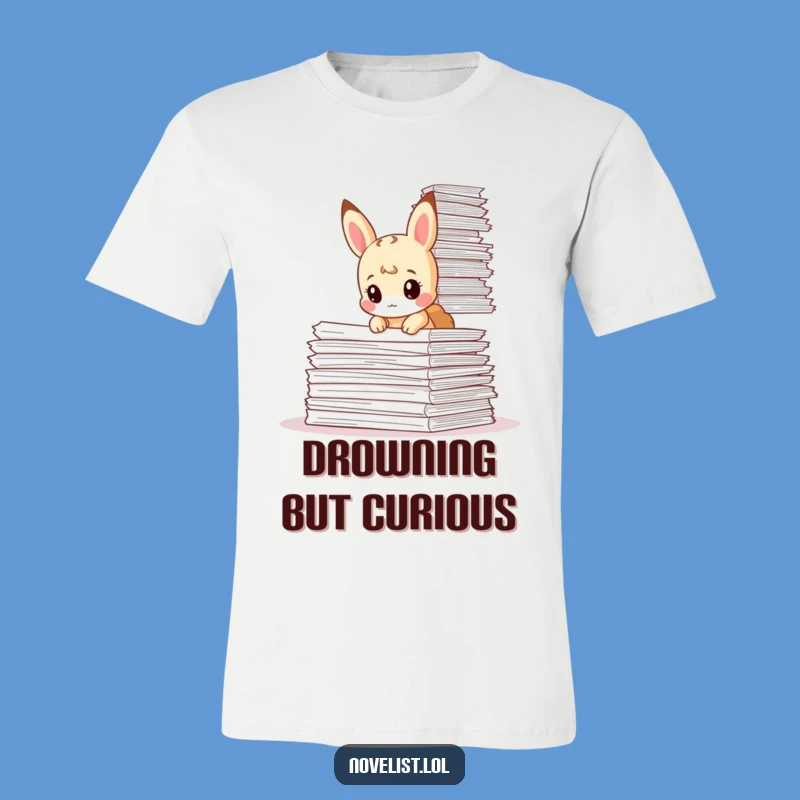 Funny Paperwork Overload Tiny Animal T-Shirt - Hilarious Gift