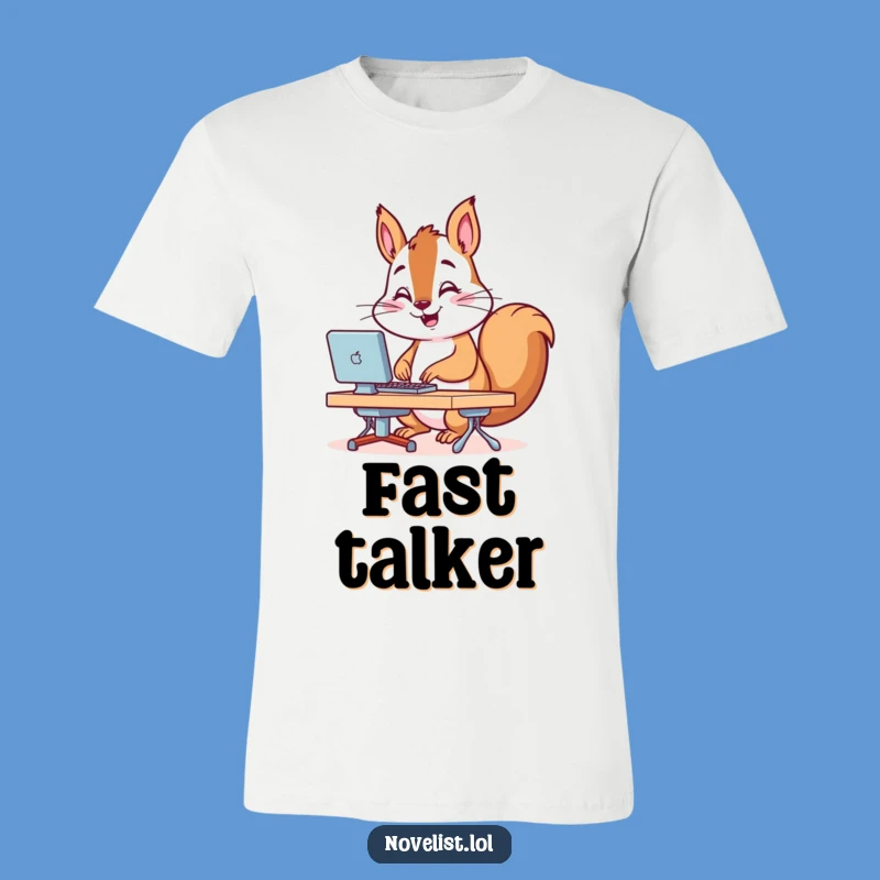Funny Fast Typing Squirrel T-Shirt: Unleash Your Inner Speed Demon