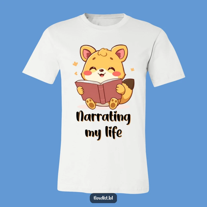 Funny Animal Storyteller T-Shirt: Animated Reading Tee, Ideal Gift for Book Lovers