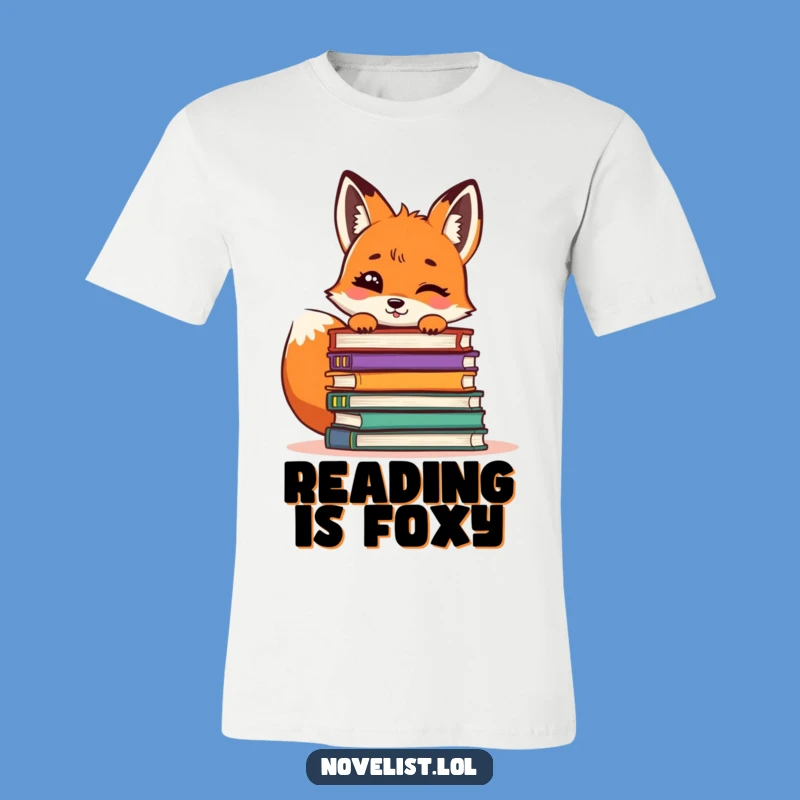 Funny Giggling Fox Reader T-Shirt: Unleash Your Inner Book Lover