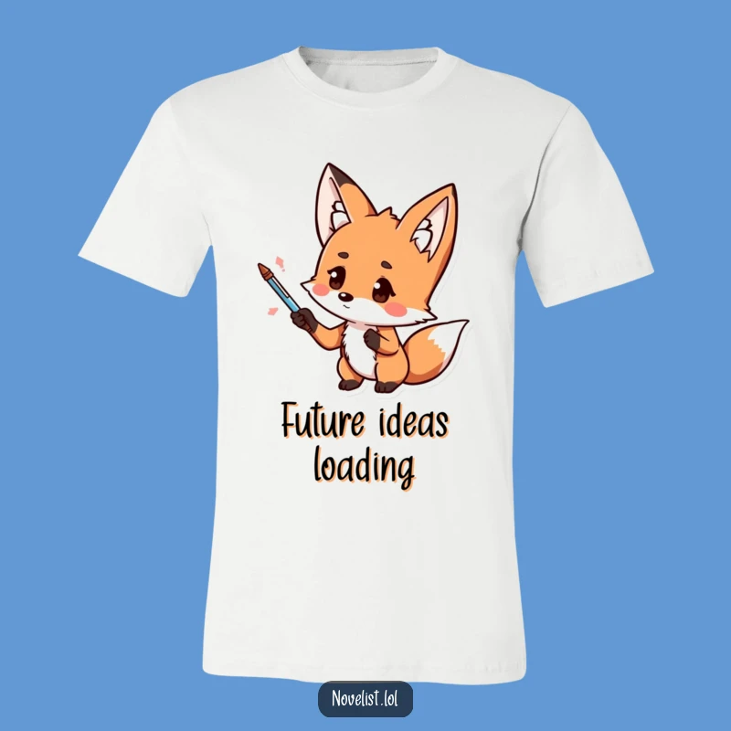 Funny Kawaii Fox Pen Maestro Tee: Expressive Humor for Everyday Wear