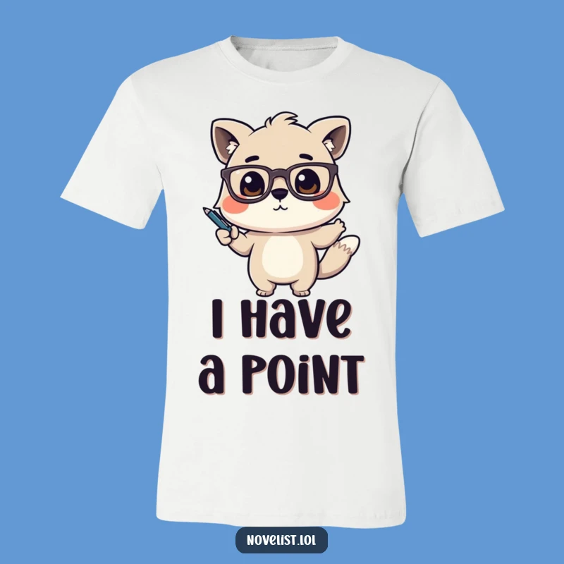 Funny Speaker T-Shirt: Animal Gesturing Dramatically with Pen, Humorous Funny Gift