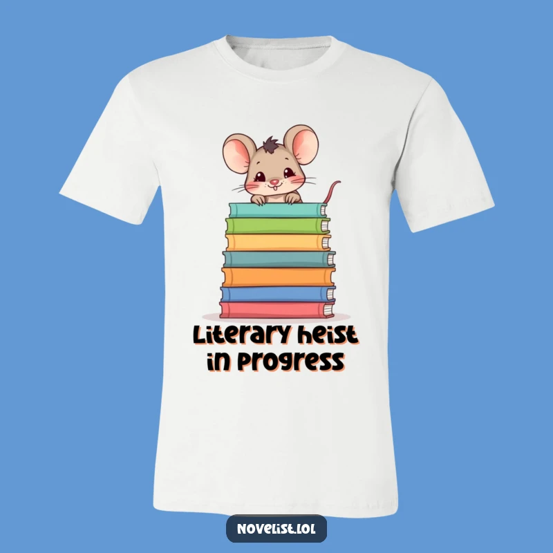 Funny Mischievous Mouse Bookworm T-Shirt: A Hilarious Gift for Readers