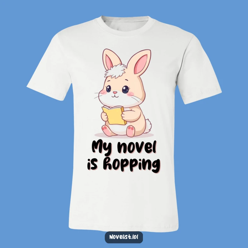 Funny Thoughtful Bunny Writer T-Shirt: Showcase Your Literary Prowess
