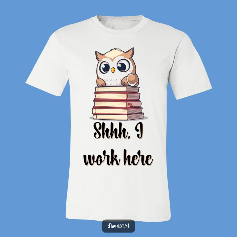 Funny Owl Manuscript Tee: Express Your Shock with This Hilarious Shirt!