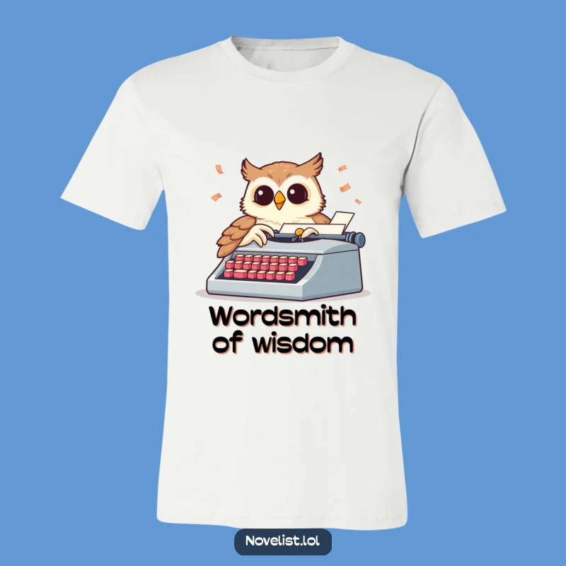 Funny Wise Owl Writer T-Shirt - Unleash Your Inner Author!