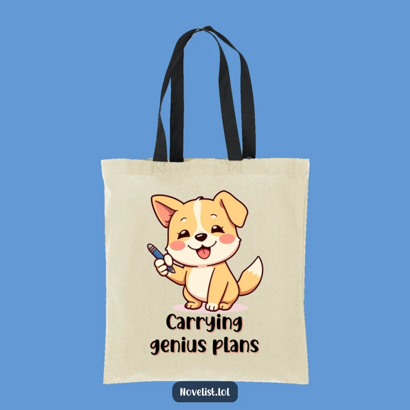Funny Dog Pen Tote: Carry Your Ideas with Canine Charm!