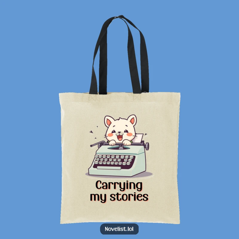 Funny Vintage Typewriter Tote Bag - Carry Your Laughs in Style!