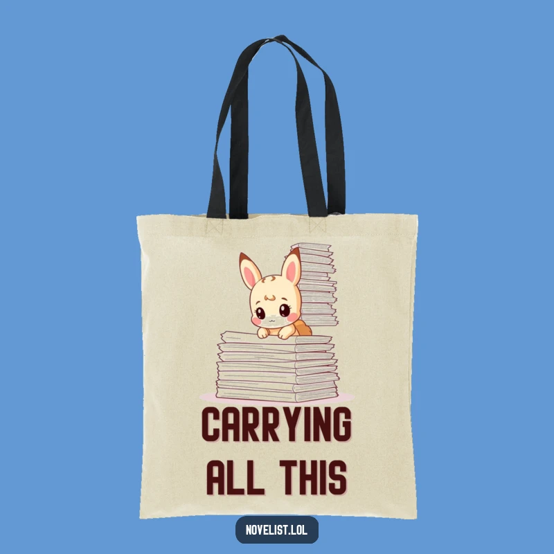Funny Tiny Animal Paperwork Tote Bag - Carry Your Burden in Style!